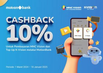 Cashback 10% Pembayaran MNC Vision & Top Up K-Vision