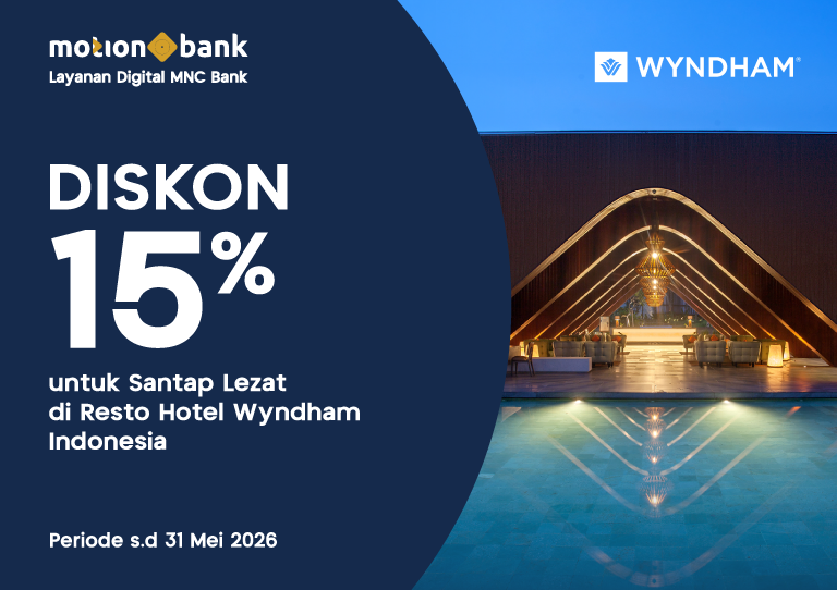 Diskon 15% di Resto Hotel Wyndham Indonesia