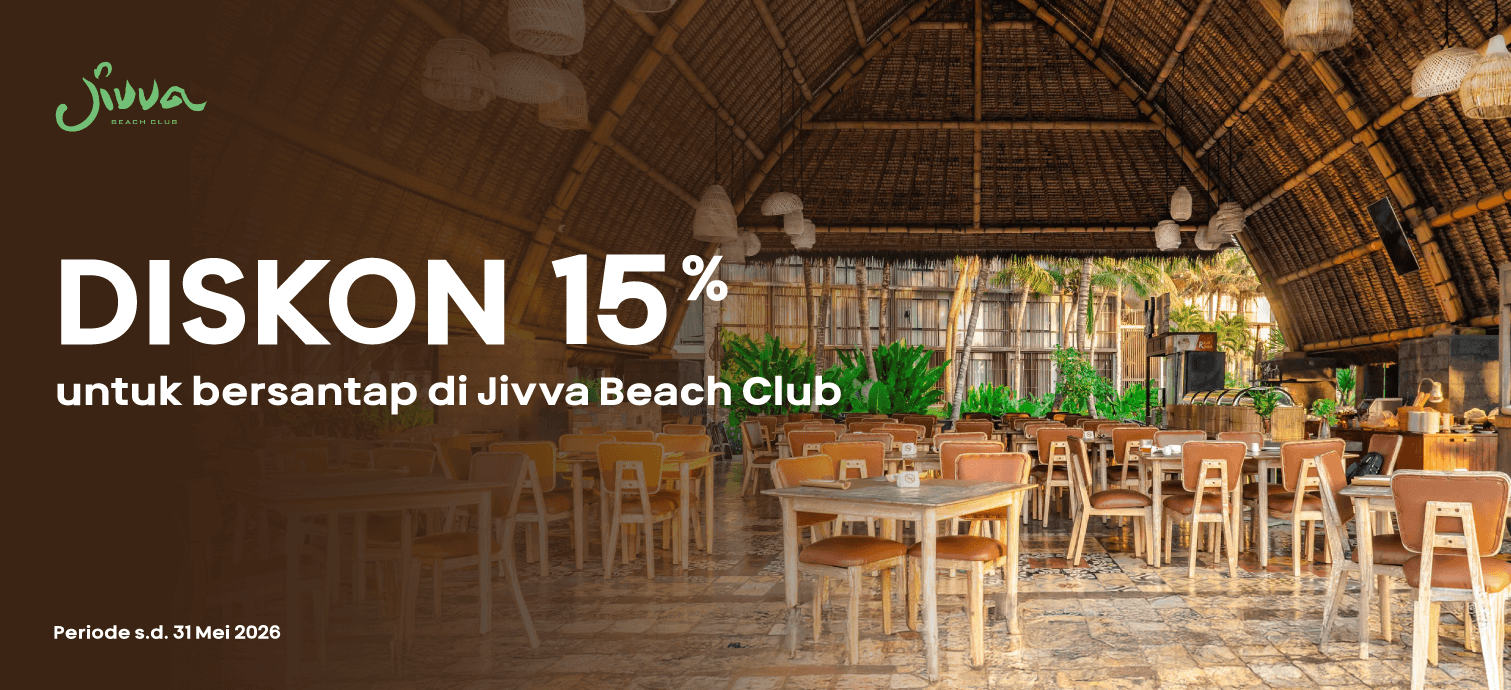 Diskon 15% di Jivva Beach Club