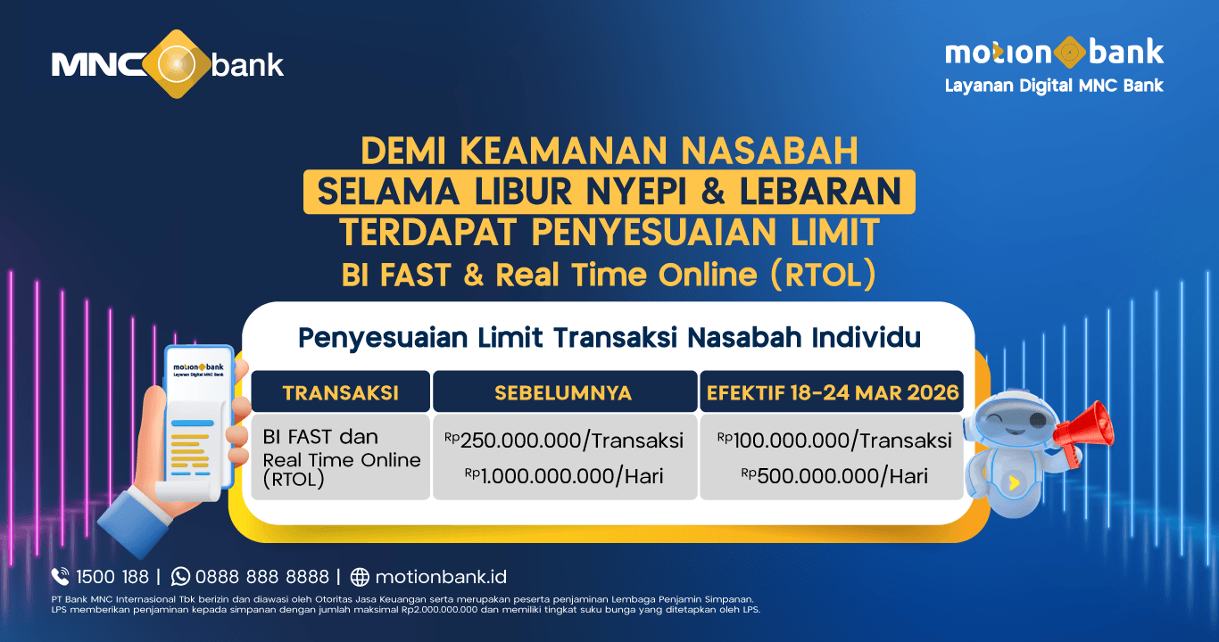 Informasi Penyesuaialn Limit BI-FAST & RTOL