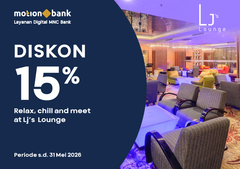 Diskon 15% di LJ’s Lounge