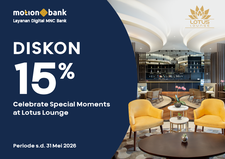 Diskon 15% di Lotus Lounge