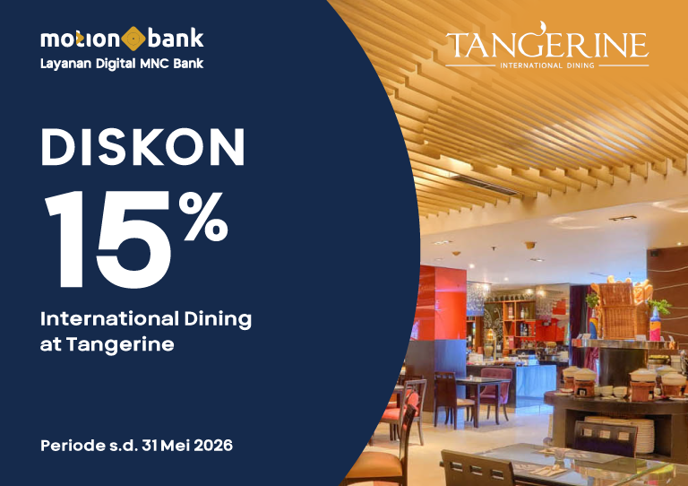 Diskon 15% di Tangerine International Dining