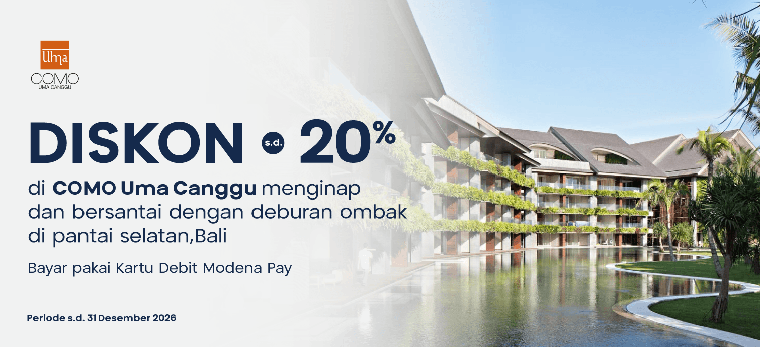 Diskon s.d. 20% di COMO Uma Canggu