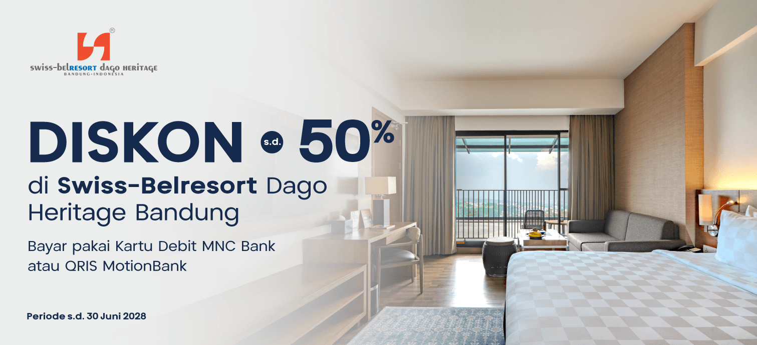 Diskon s.d. 50% di Swiss-Belresort Dago Heritage Bandung