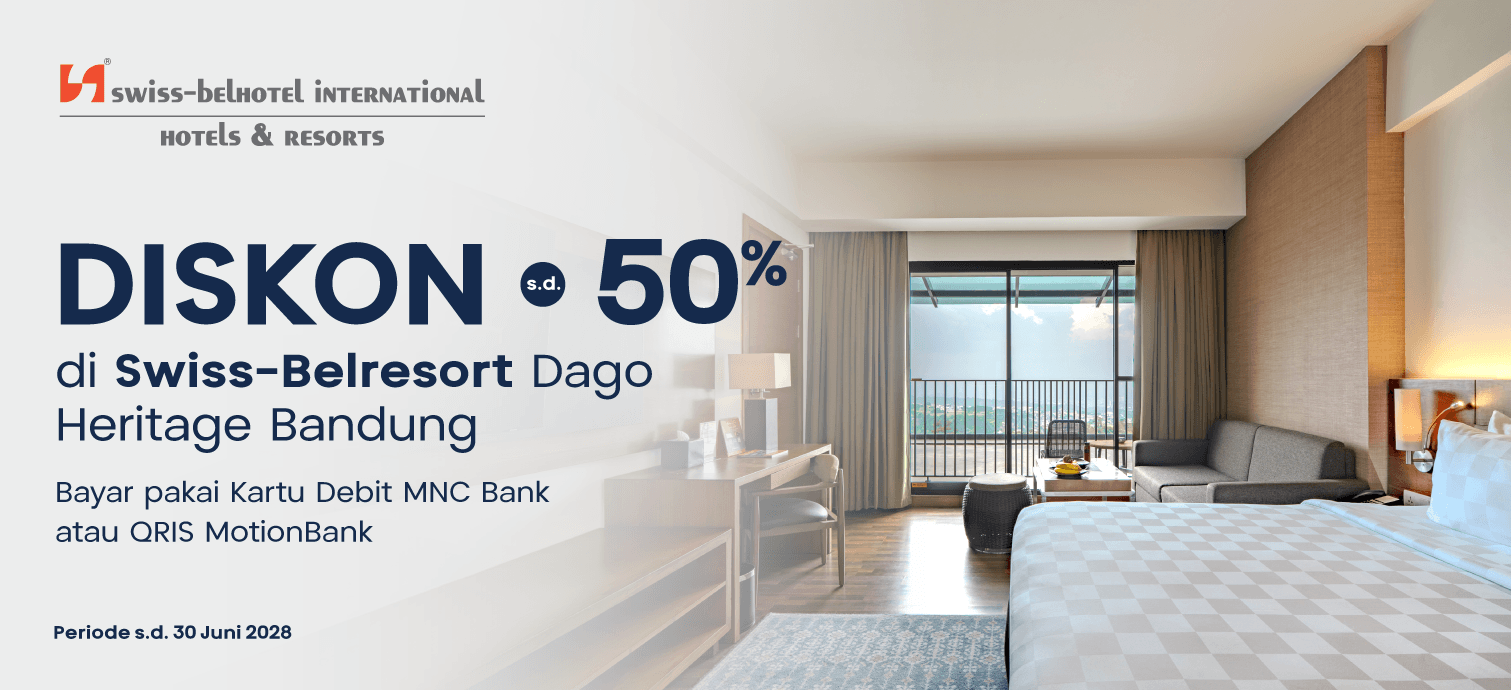 Diskon s.d. 50% di Swiss-Belresort Dago Heritage Bandung