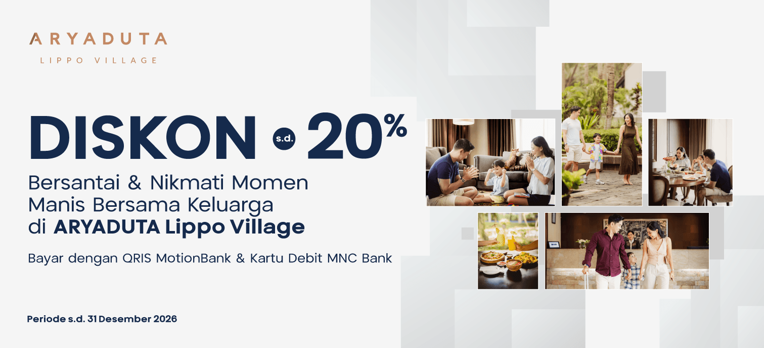 Diskon 20% di Aryaduta Lippo Village