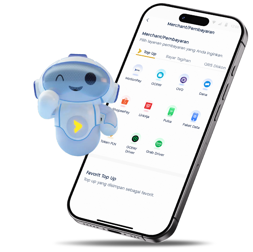 ilustrasi fitur MotionBank merchant & pembayaran desktop view