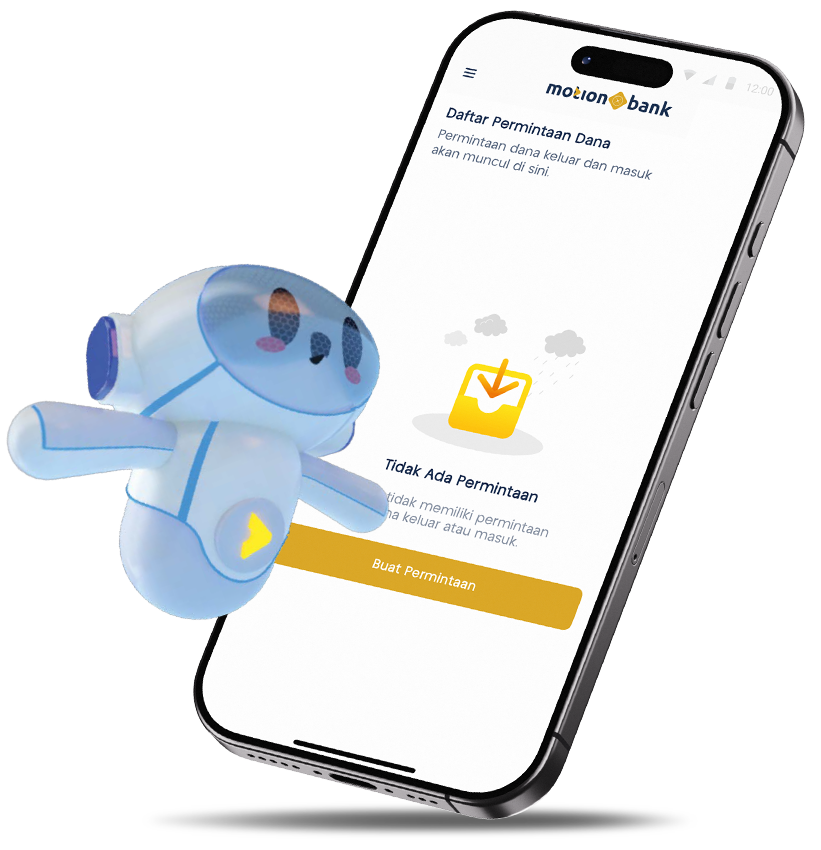 ilustrasi fitur MotionBank split bill mobile view