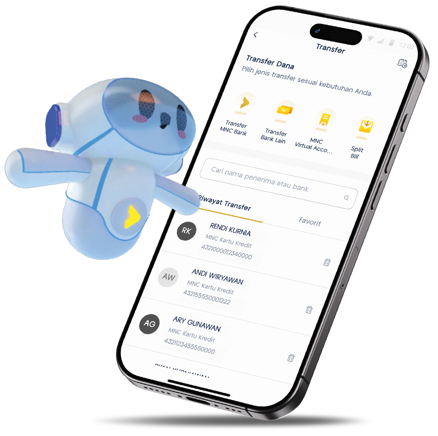 ilustrasi fitur MotionBank transfer desktop view