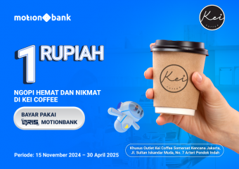 Ngopi Hemat Rp1 di Kei Coffee